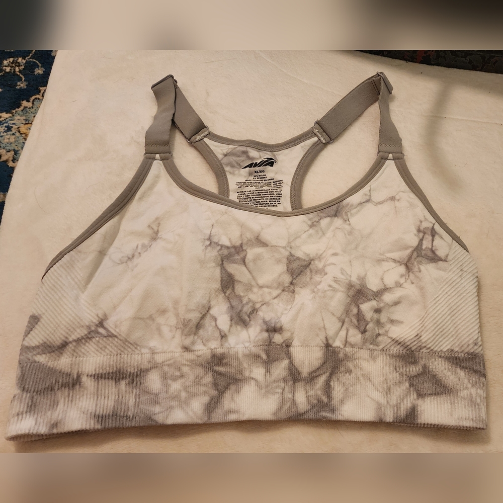 Avia Adjustable Strap Jog Bra, XL